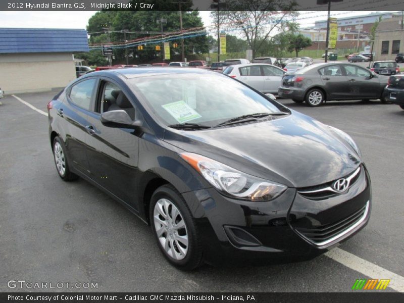 Midnight Black / Gray 2012 Hyundai Elantra GLS