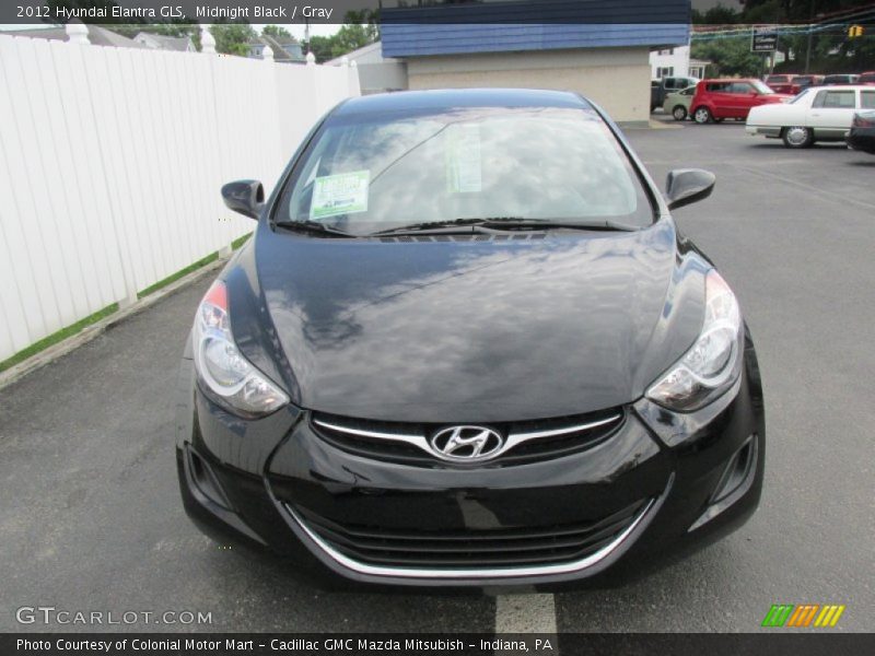 Midnight Black / Gray 2012 Hyundai Elantra GLS