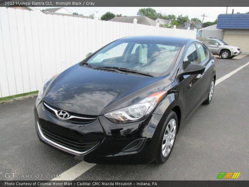 Midnight Black / Gray 2012 Hyundai Elantra GLS