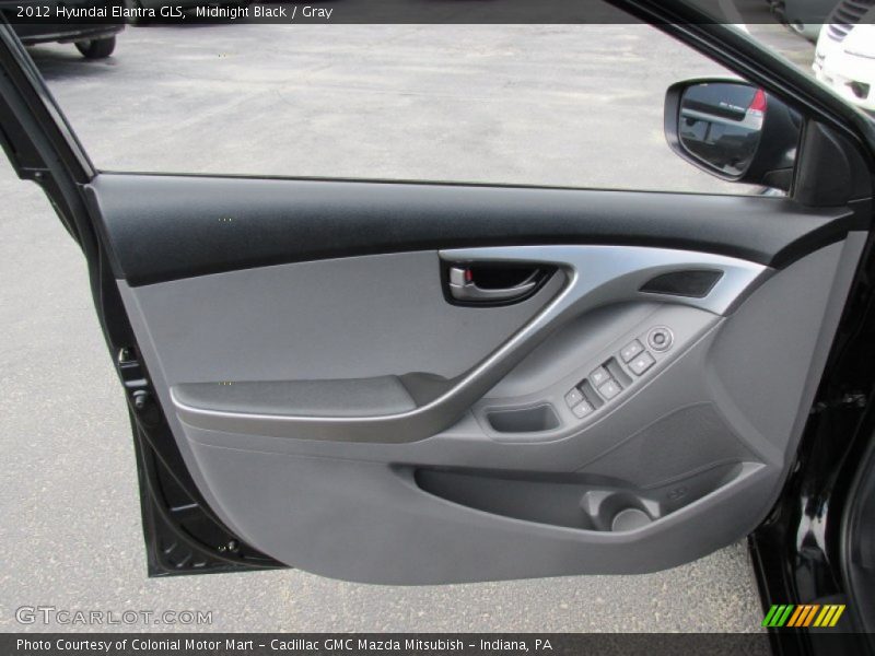Midnight Black / Gray 2012 Hyundai Elantra GLS