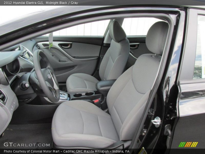 Midnight Black / Gray 2012 Hyundai Elantra GLS