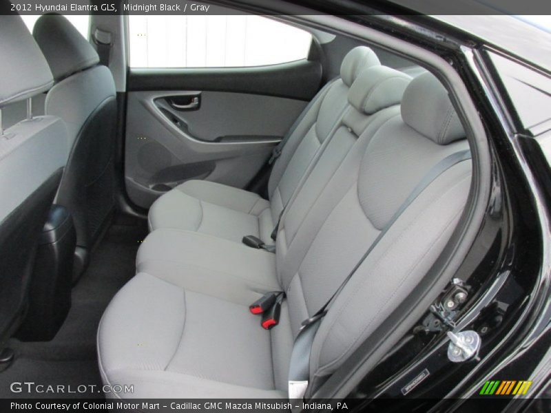 Midnight Black / Gray 2012 Hyundai Elantra GLS