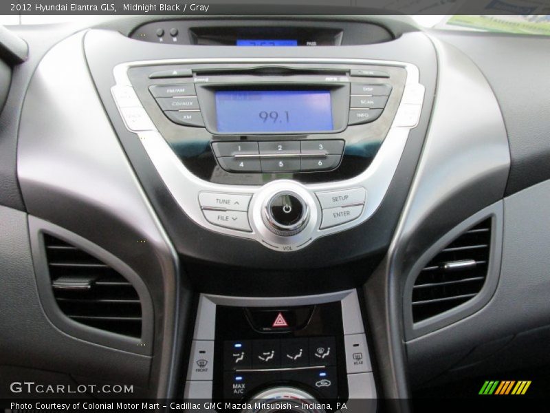 Midnight Black / Gray 2012 Hyundai Elantra GLS