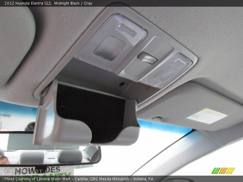 Midnight Black / Gray 2012 Hyundai Elantra GLS