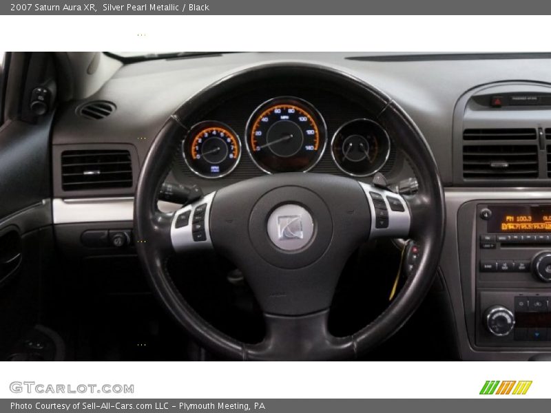 Silver Pearl Metallic / Black 2007 Saturn Aura XR