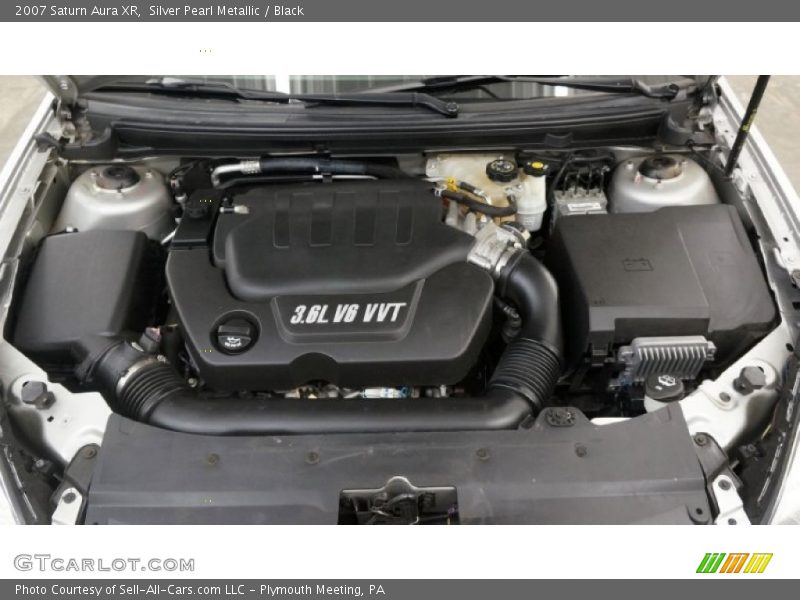 Silver Pearl Metallic / Black 2007 Saturn Aura XR