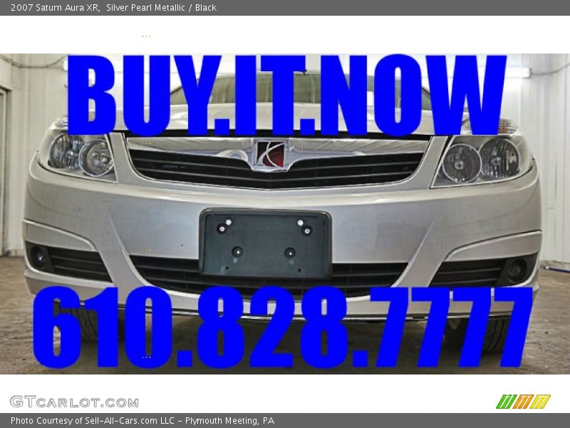 Silver Pearl Metallic / Black 2007 Saturn Aura XR