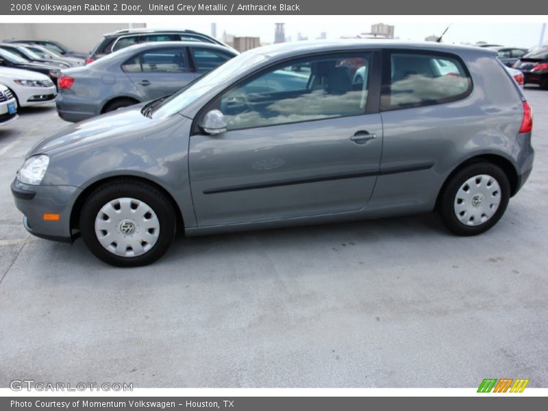 United Grey Metallic / Anthracite Black 2008 Volkswagen Rabbit 2 Door