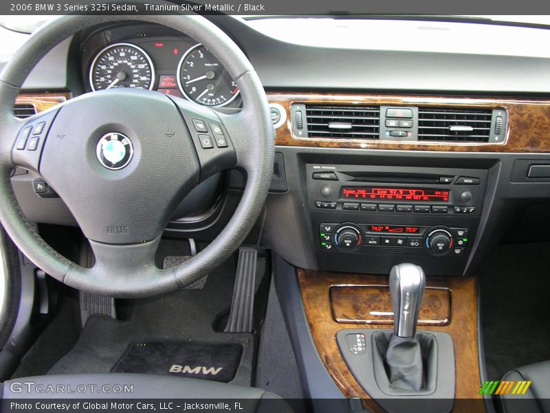 Titanium Silver Metallic / Black 2006 BMW 3 Series 325i Sedan