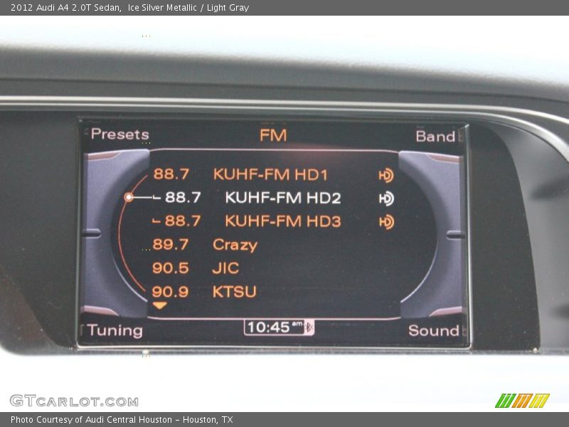 Ice Silver Metallic / Light Gray 2012 Audi A4 2.0T Sedan