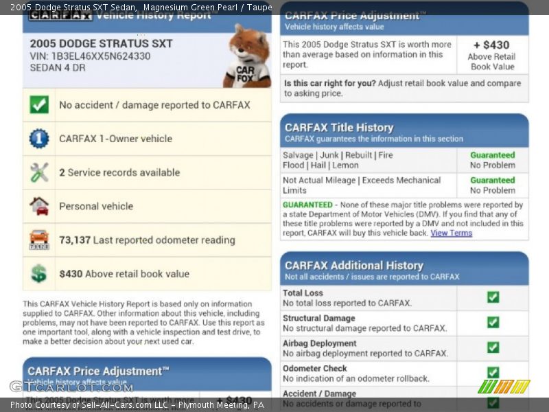 Magnesium Green Pearl / Taupe 2005 Dodge Stratus SXT Sedan