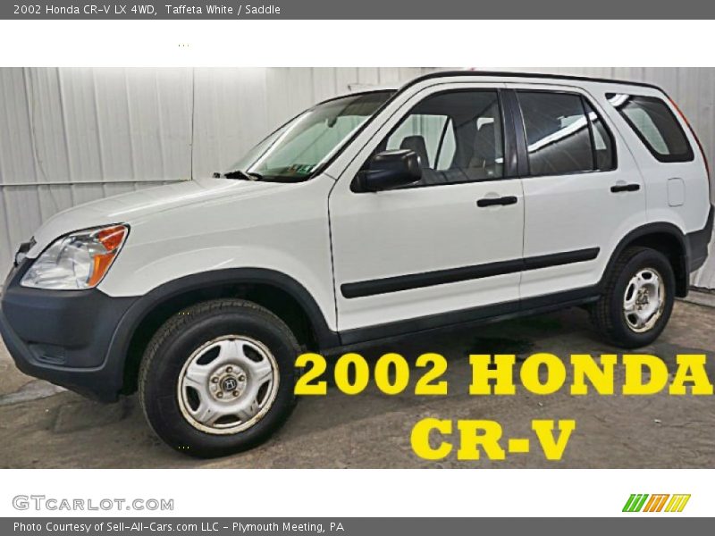 Taffeta White / Saddle 2002 Honda CR-V LX 4WD