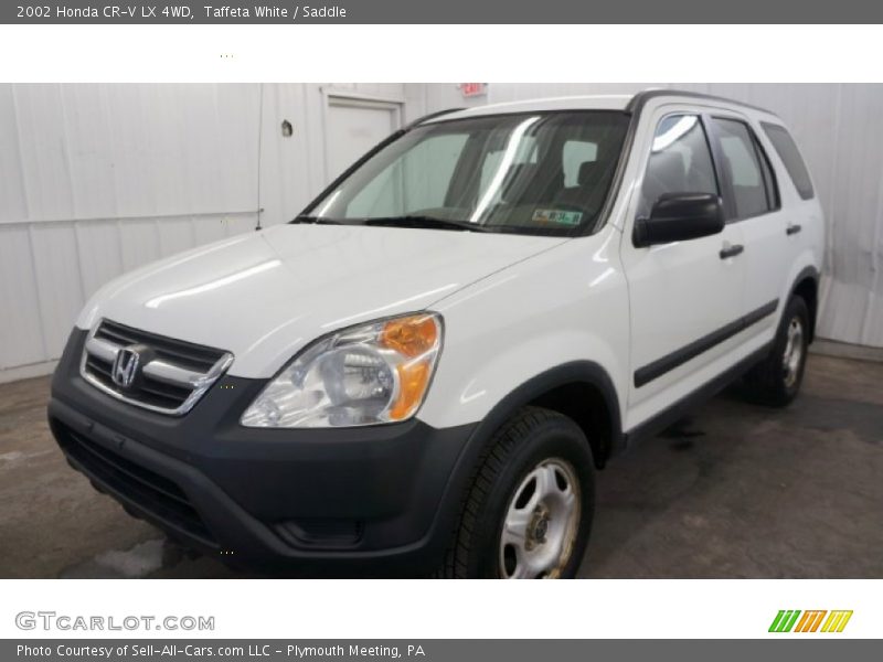 Taffeta White / Saddle 2002 Honda CR-V LX 4WD