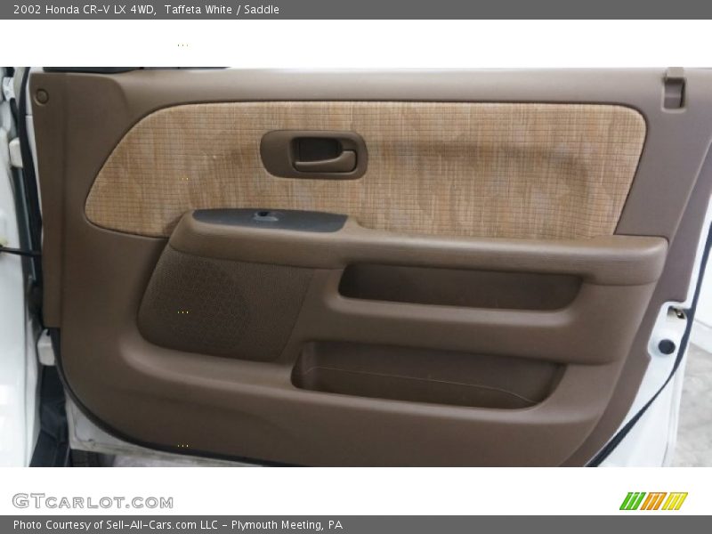 Taffeta White / Saddle 2002 Honda CR-V LX 4WD