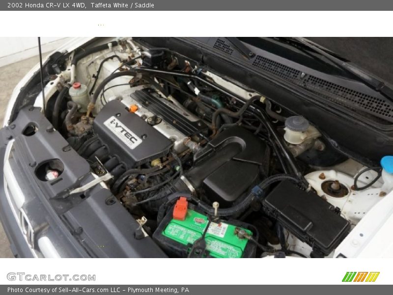 Taffeta White / Saddle 2002 Honda CR-V LX 4WD