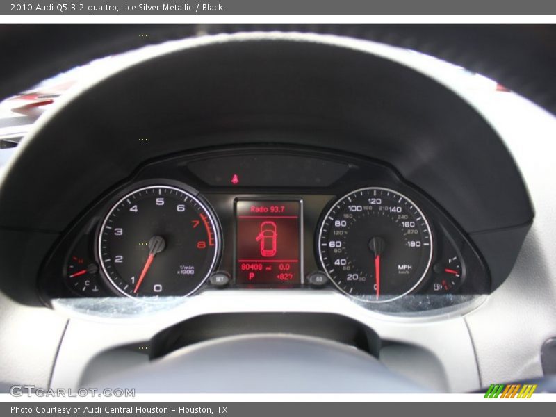 Ice Silver Metallic / Black 2010 Audi Q5 3.2 quattro