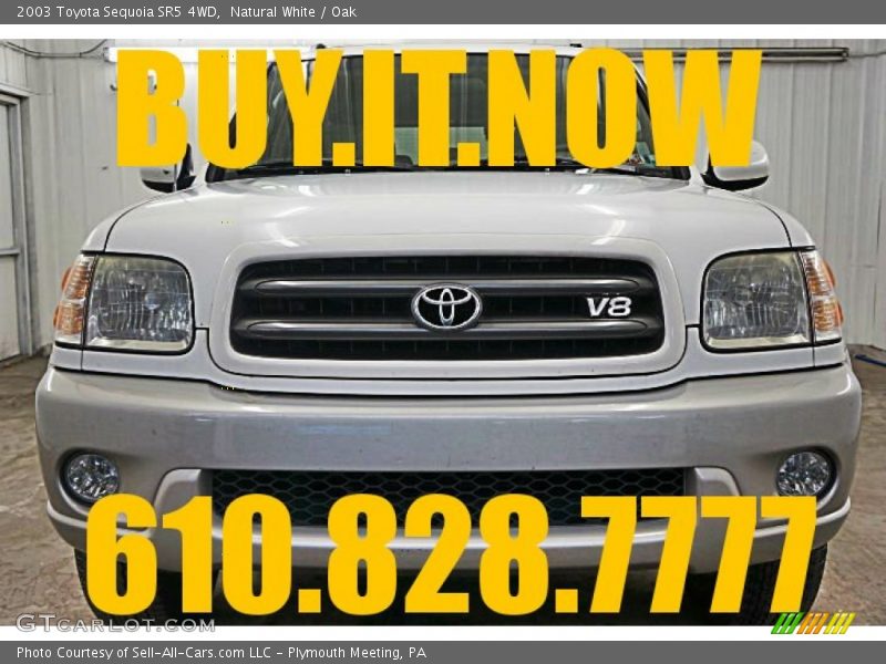 Natural White / Oak 2003 Toyota Sequoia SR5 4WD