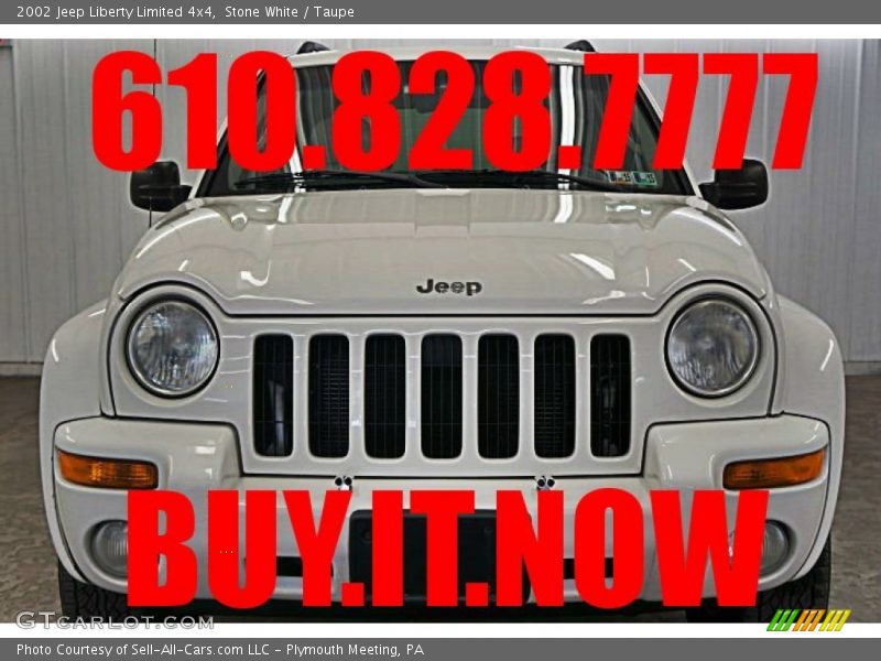 Stone White / Taupe 2002 Jeep Liberty Limited 4x4