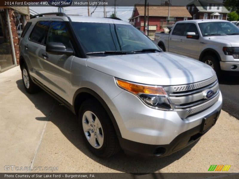 Ingot Silver / Medium Light Stone 2014 Ford Explorer 4WD