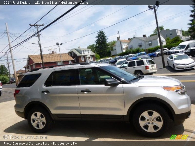 Ingot Silver / Medium Light Stone 2014 Ford Explorer 4WD