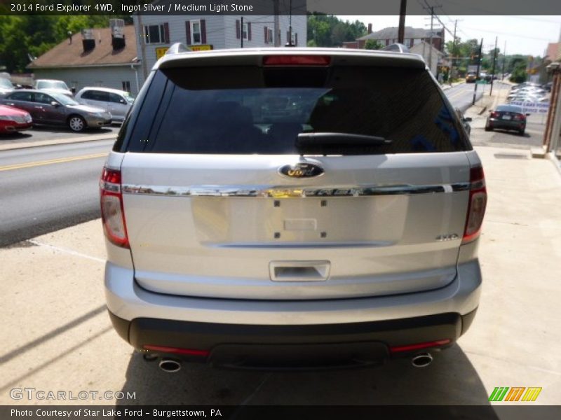 Ingot Silver / Medium Light Stone 2014 Ford Explorer 4WD