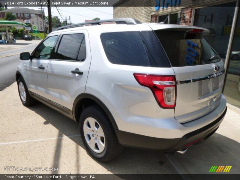 Ingot Silver / Medium Light Stone 2014 Ford Explorer 4WD