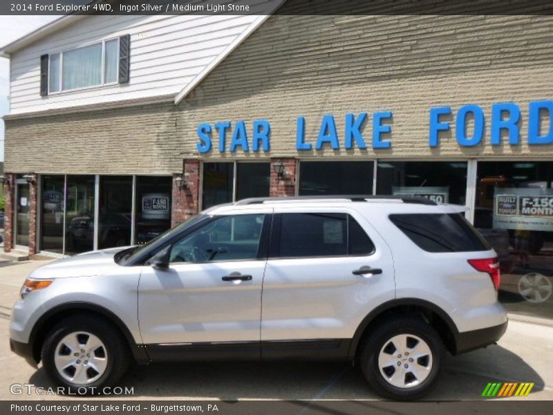 Ingot Silver / Medium Light Stone 2014 Ford Explorer 4WD