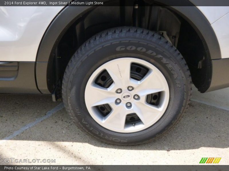 Ingot Silver / Medium Light Stone 2014 Ford Explorer 4WD