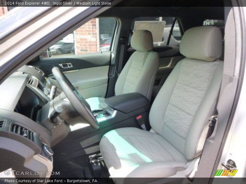 Ingot Silver / Medium Light Stone 2014 Ford Explorer 4WD