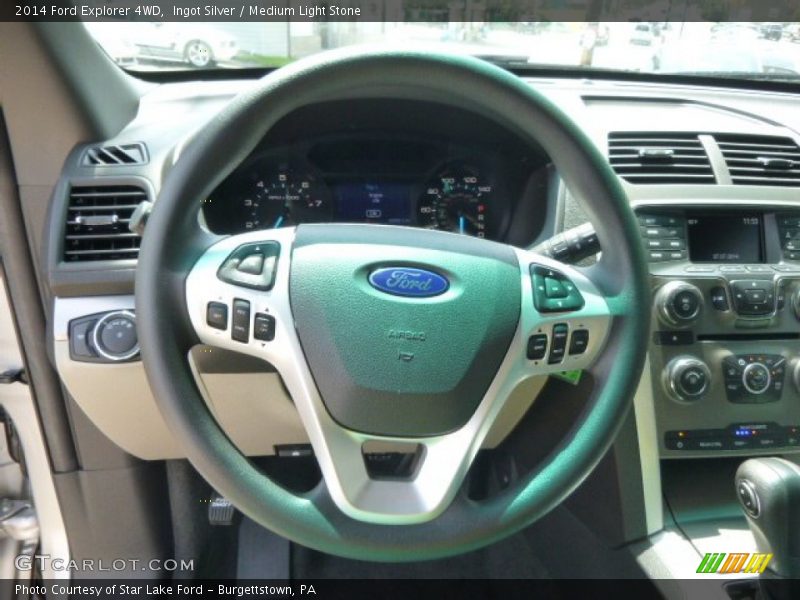 Ingot Silver / Medium Light Stone 2014 Ford Explorer 4WD
