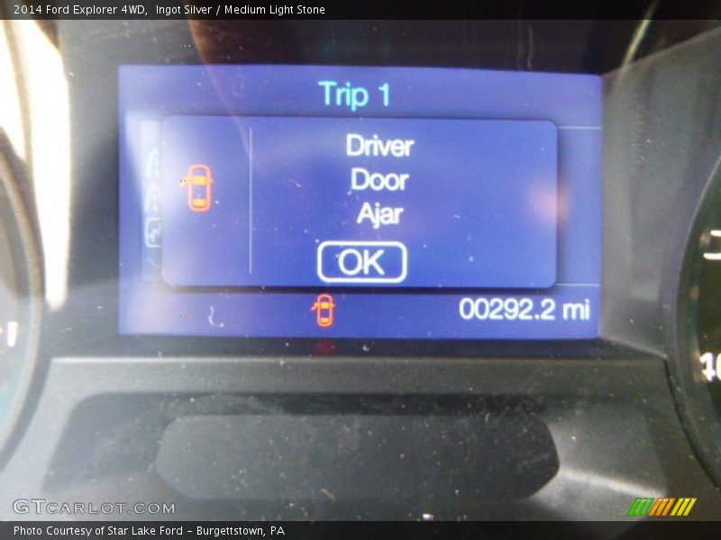 Ingot Silver / Medium Light Stone 2014 Ford Explorer 4WD