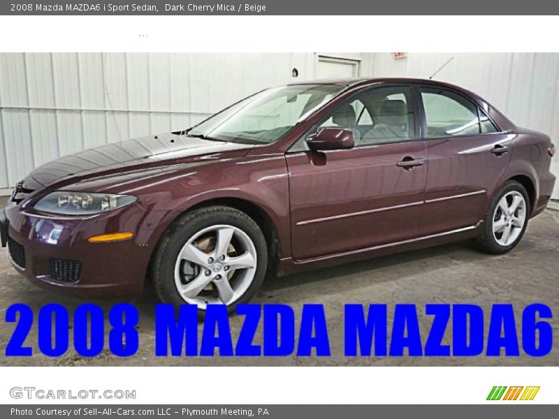 Dark Cherry Mica / Beige 2008 Mazda MAZDA6 i Sport Sedan