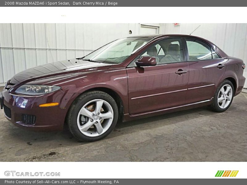 Dark Cherry Mica / Beige 2008 Mazda MAZDA6 i Sport Sedan