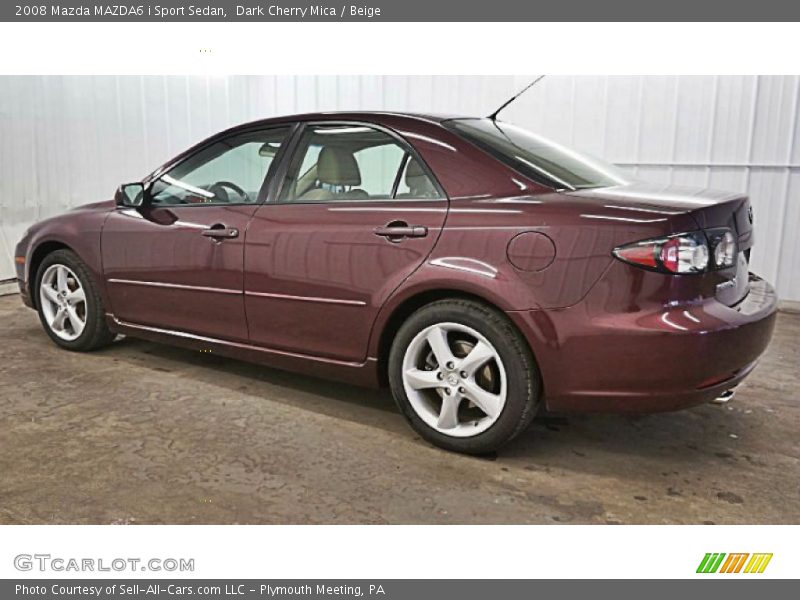 Dark Cherry Mica / Beige 2008 Mazda MAZDA6 i Sport Sedan