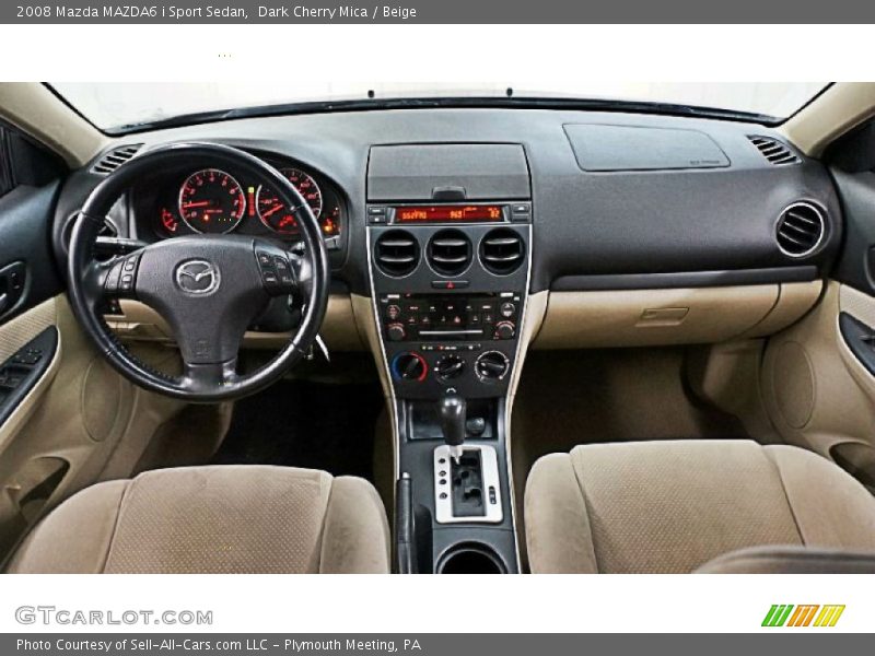 Dark Cherry Mica / Beige 2008 Mazda MAZDA6 i Sport Sedan