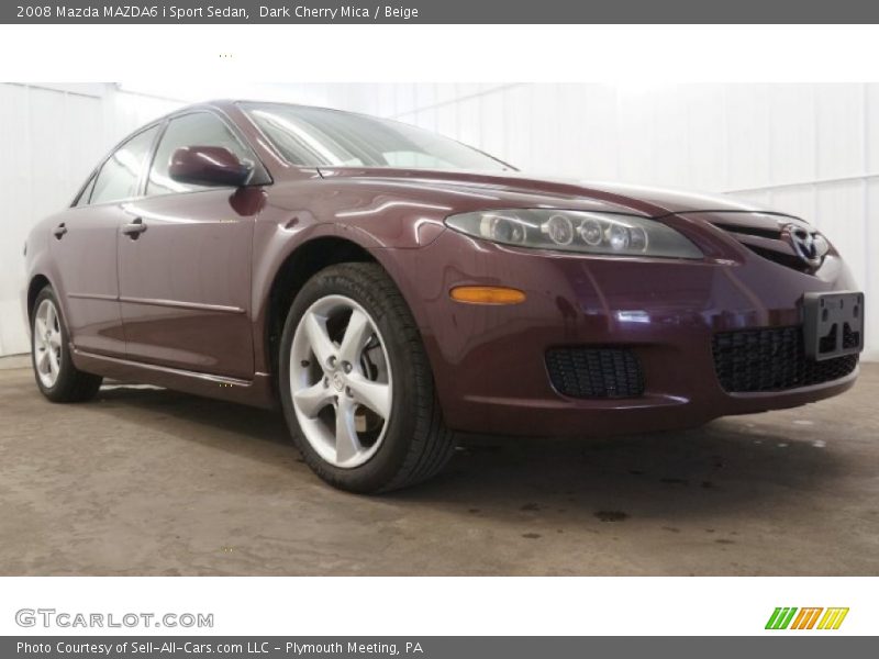 Dark Cherry Mica / Beige 2008 Mazda MAZDA6 i Sport Sedan