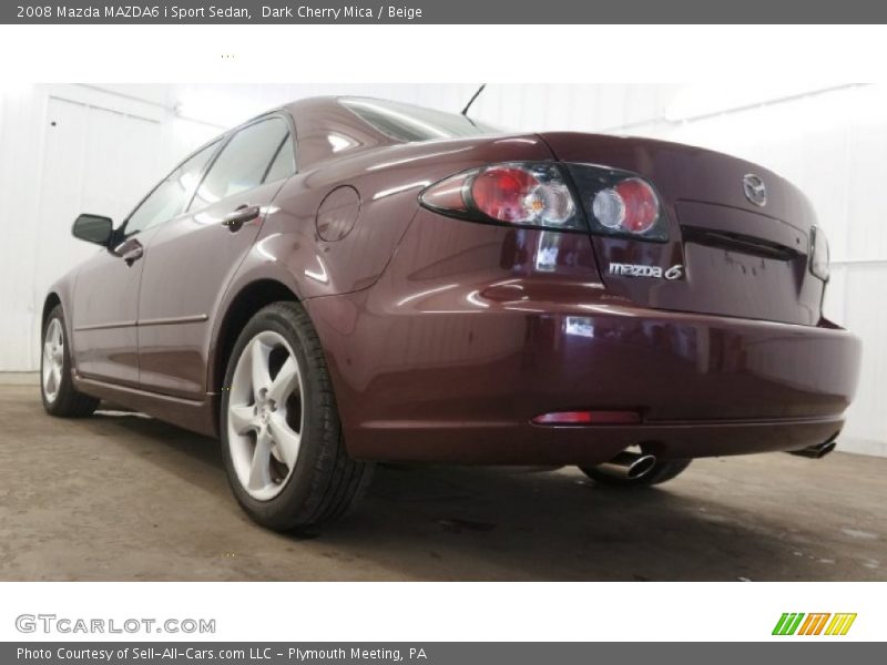 Dark Cherry Mica / Beige 2008 Mazda MAZDA6 i Sport Sedan