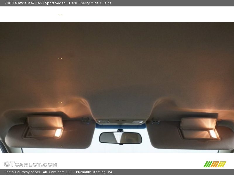 Dark Cherry Mica / Beige 2008 Mazda MAZDA6 i Sport Sedan
