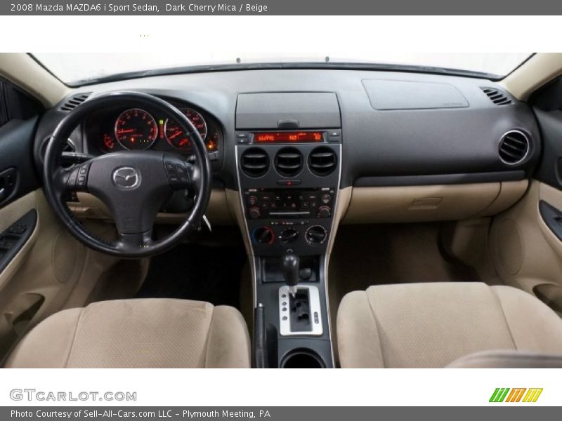 Dark Cherry Mica / Beige 2008 Mazda MAZDA6 i Sport Sedan