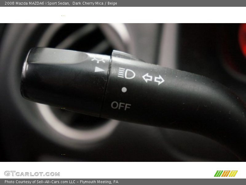 Dark Cherry Mica / Beige 2008 Mazda MAZDA6 i Sport Sedan