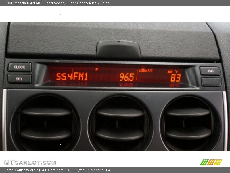 Dark Cherry Mica / Beige 2008 Mazda MAZDA6 i Sport Sedan