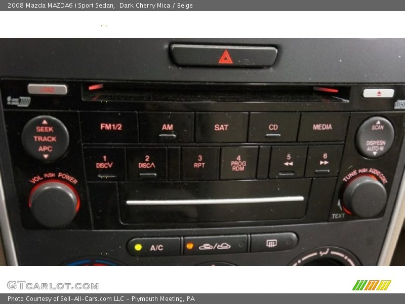 Dark Cherry Mica / Beige 2008 Mazda MAZDA6 i Sport Sedan