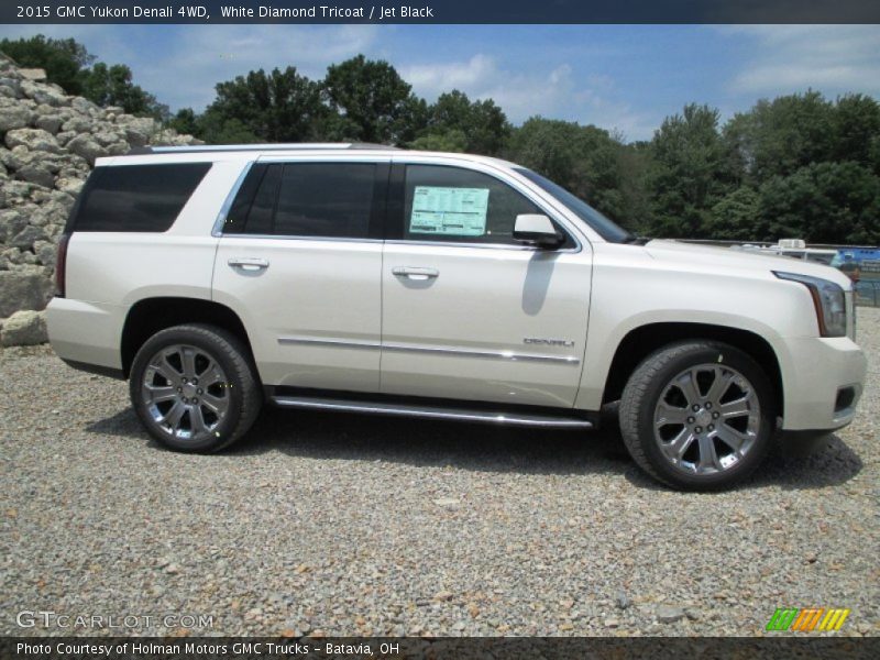 White Diamond Tricoat / Jet Black 2015 GMC Yukon Denali 4WD