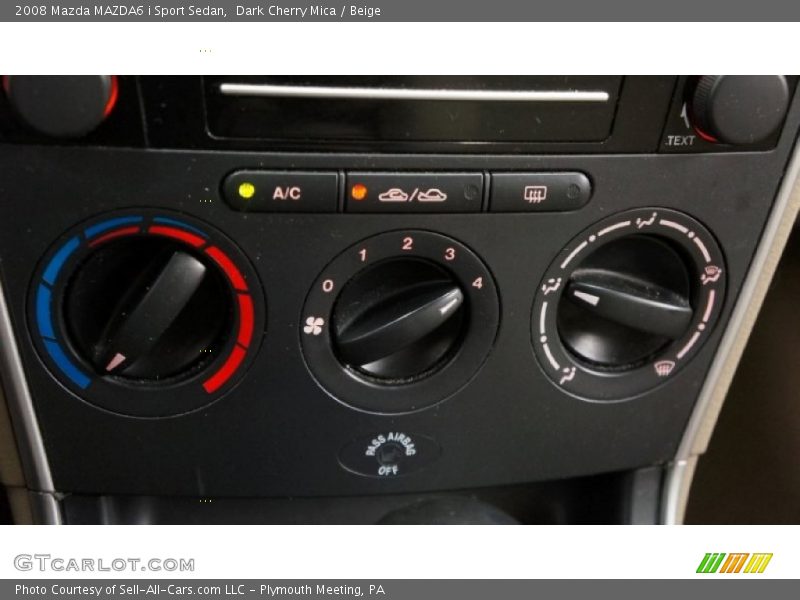Dark Cherry Mica / Beige 2008 Mazda MAZDA6 i Sport Sedan