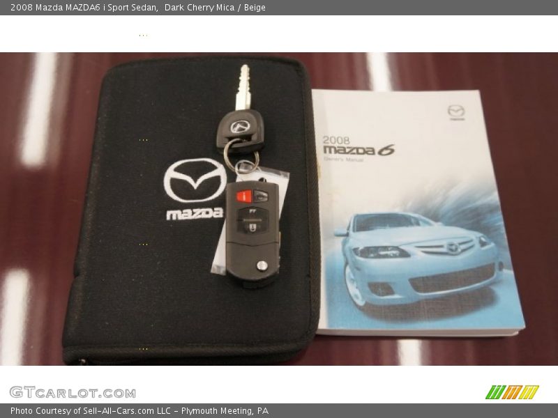 Dark Cherry Mica / Beige 2008 Mazda MAZDA6 i Sport Sedan