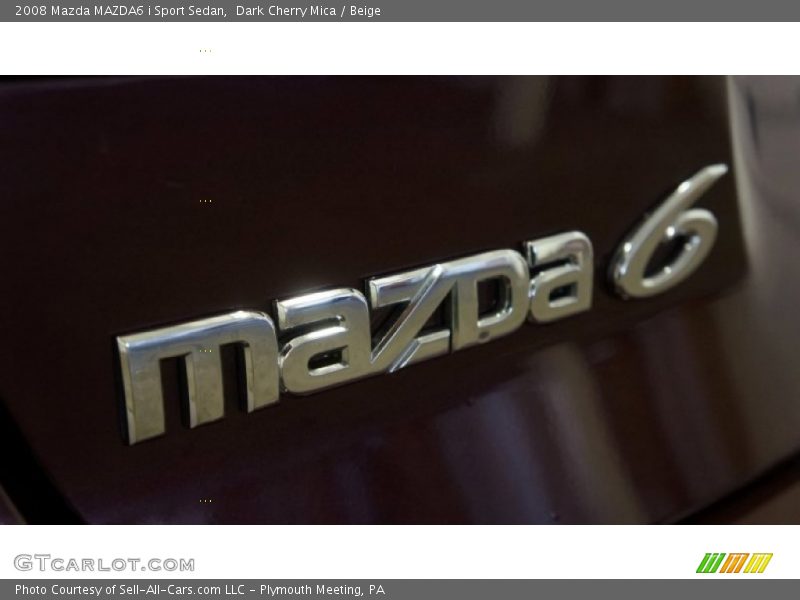 Dark Cherry Mica / Beige 2008 Mazda MAZDA6 i Sport Sedan