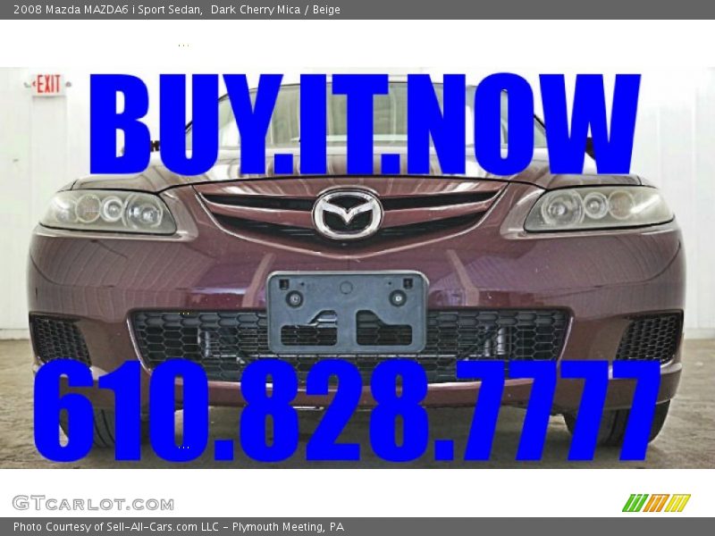 Dark Cherry Mica / Beige 2008 Mazda MAZDA6 i Sport Sedan