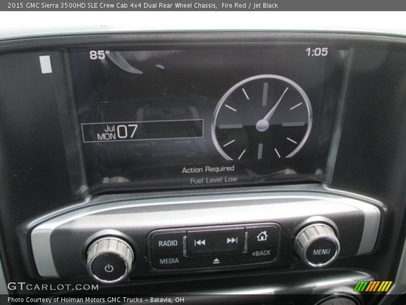 Fire Red / Jet Black 2015 GMC Sierra 3500HD SLE Crew Cab 4x4 Dual Rear Wheel Chassis