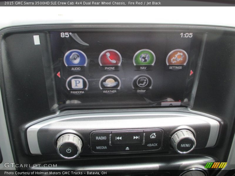 Fire Red / Jet Black 2015 GMC Sierra 3500HD SLE Crew Cab 4x4 Dual Rear Wheel Chassis