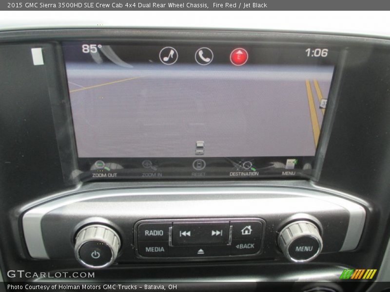 Fire Red / Jet Black 2015 GMC Sierra 3500HD SLE Crew Cab 4x4 Dual Rear Wheel Chassis